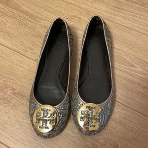 Tory Burch rattan flats